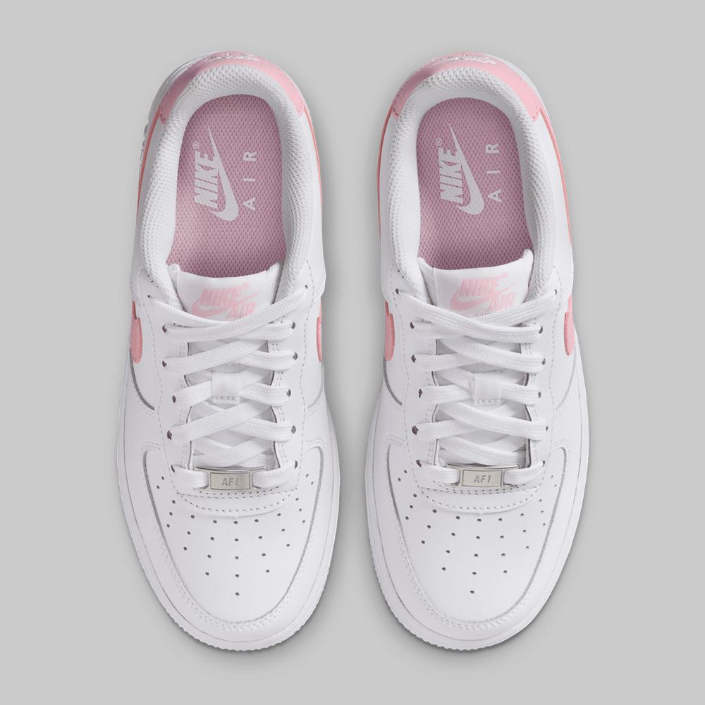 Tenis Nike Air Force Joven Color Blanco/Rosa