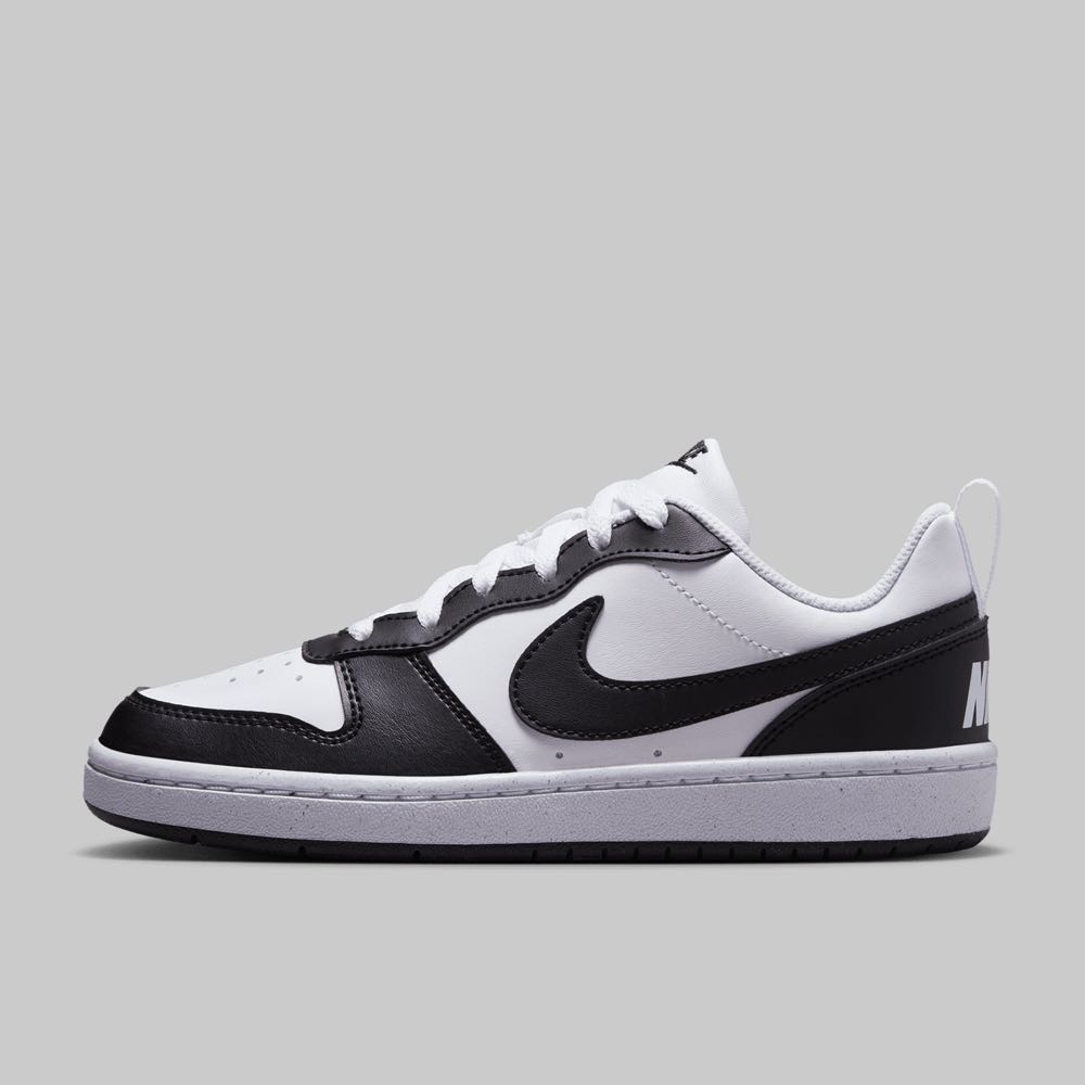 Tenis Nike Court Borough Low Recraft Joven Color Blanco/Negro