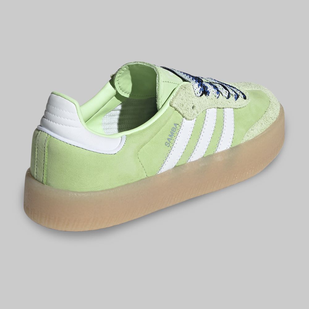adidas gazelle silver green womens Adidas Samba OG Silver Green Putty Mauve – Newcop