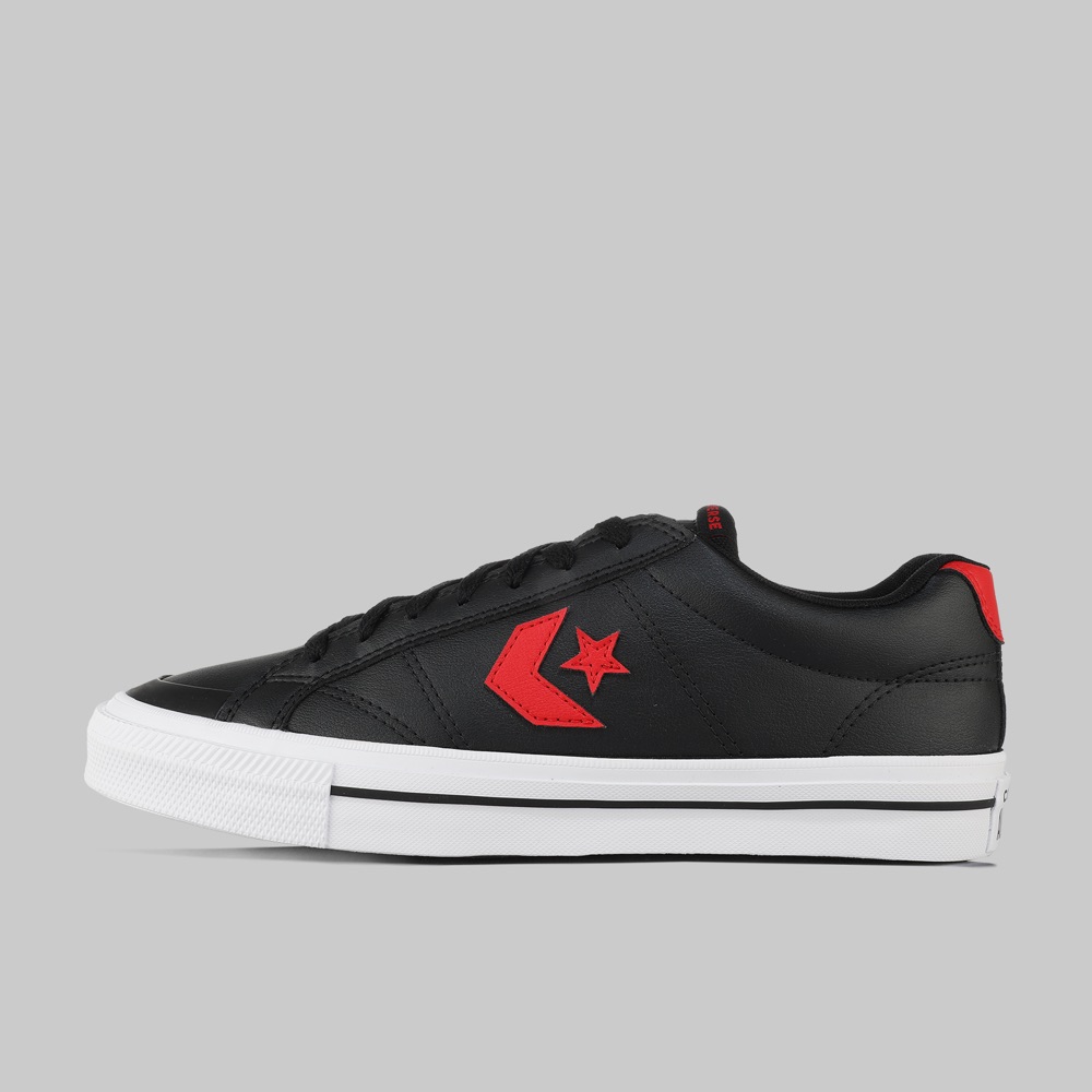 Tenis Converse Sport Casual Hombre Color Negro/Rojo