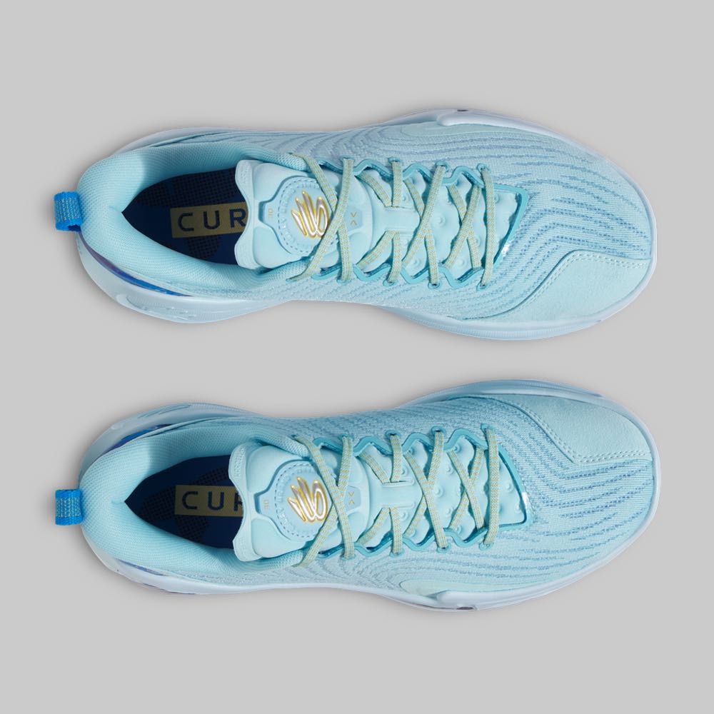 Tenis Under Armour Curry 12 Hombre Color Azul Claro/Multicolor