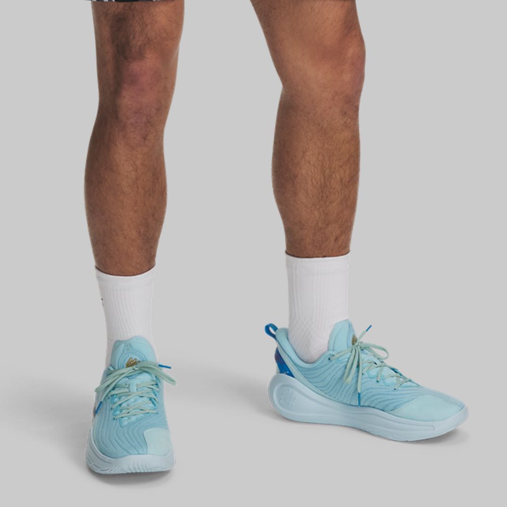 Tenis Under Armour Curry 12 Hombre Color Azul Claro/Multicolor