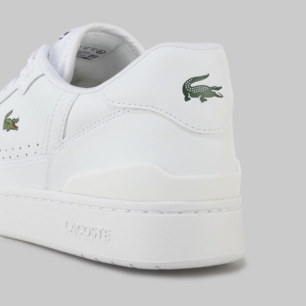 Tenis Lacoste T-Clip Hombre Color Blanco/Blanco