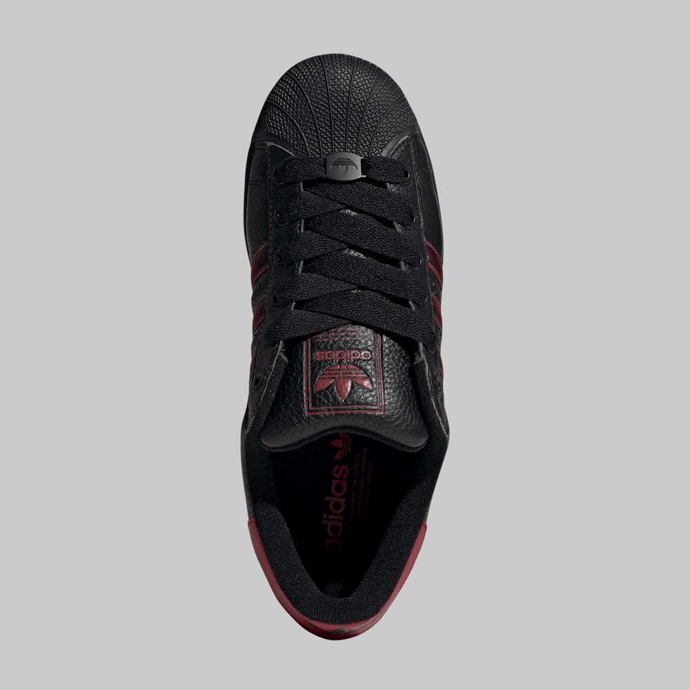 Tenis adidas Superstar II Hombre Color Negro/Rojo