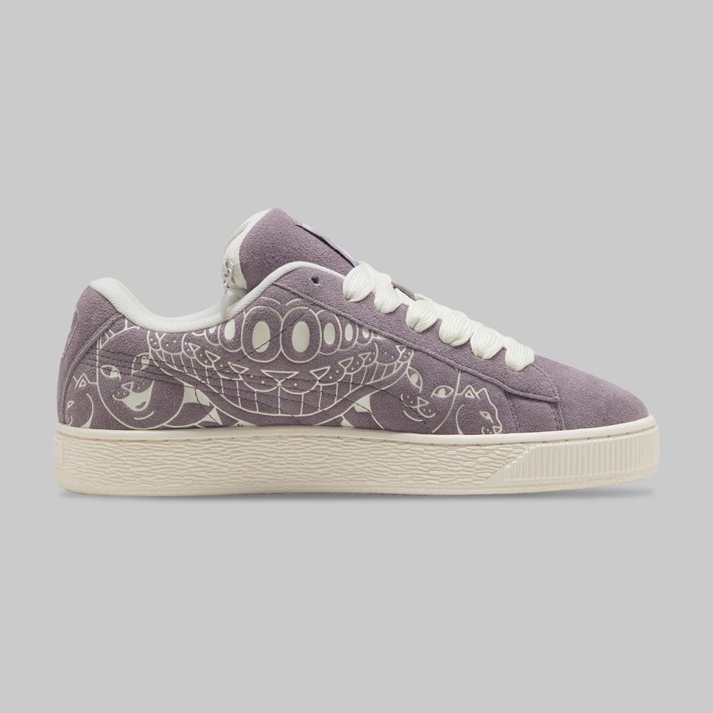 Tenis Puma Suede XL x Ripndip Hombre Color Morado/Beige