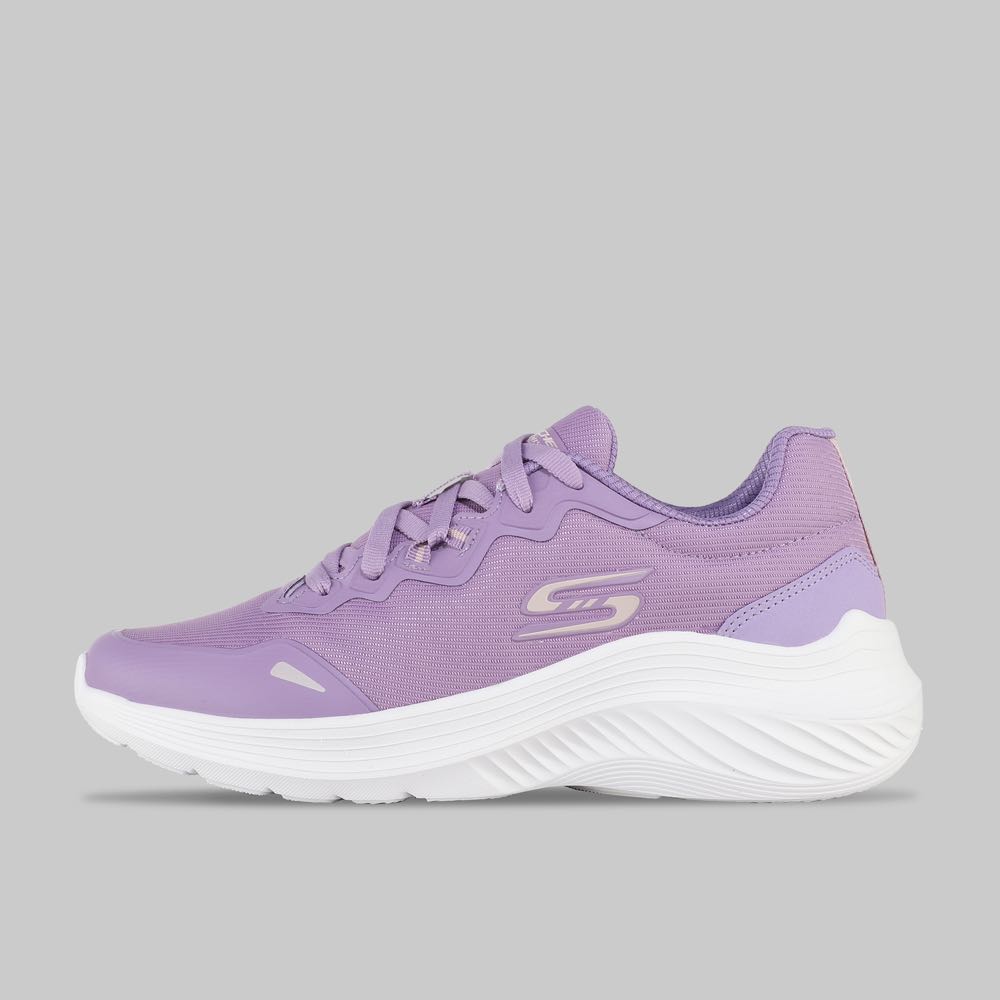 Tenis Skechers Bobs Squad Waves Mujer Color Morado/Blanco