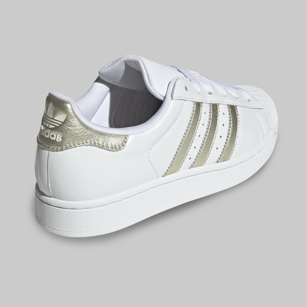 Tenis adidas Superstar II Mujer Color Blanco/Gris
