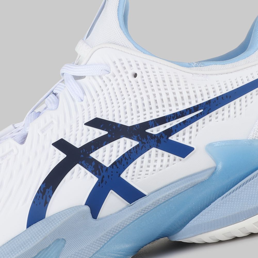Tenis Asics Court FF Novak Hombre Color Blanco/Azul Marino