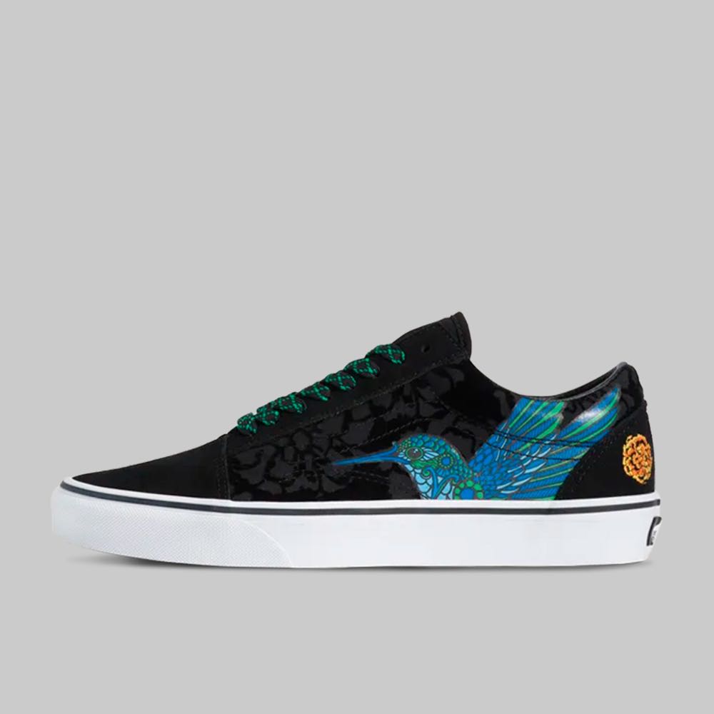 Tenis Vans Old Skool Día de Muertos Mujer