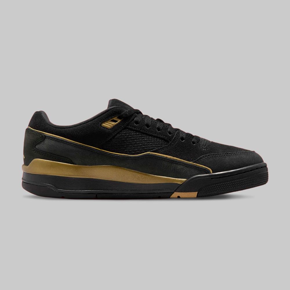 Tenis Nike Jordan Flight Court Hombre Color Negro/Dorado