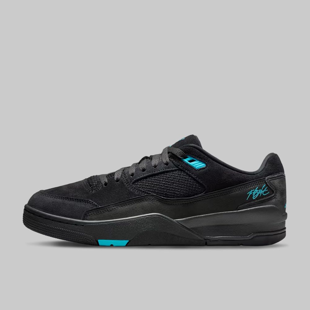 Tenis Nike Jordan Flight Court Hombre Color Negro/Azul Claro