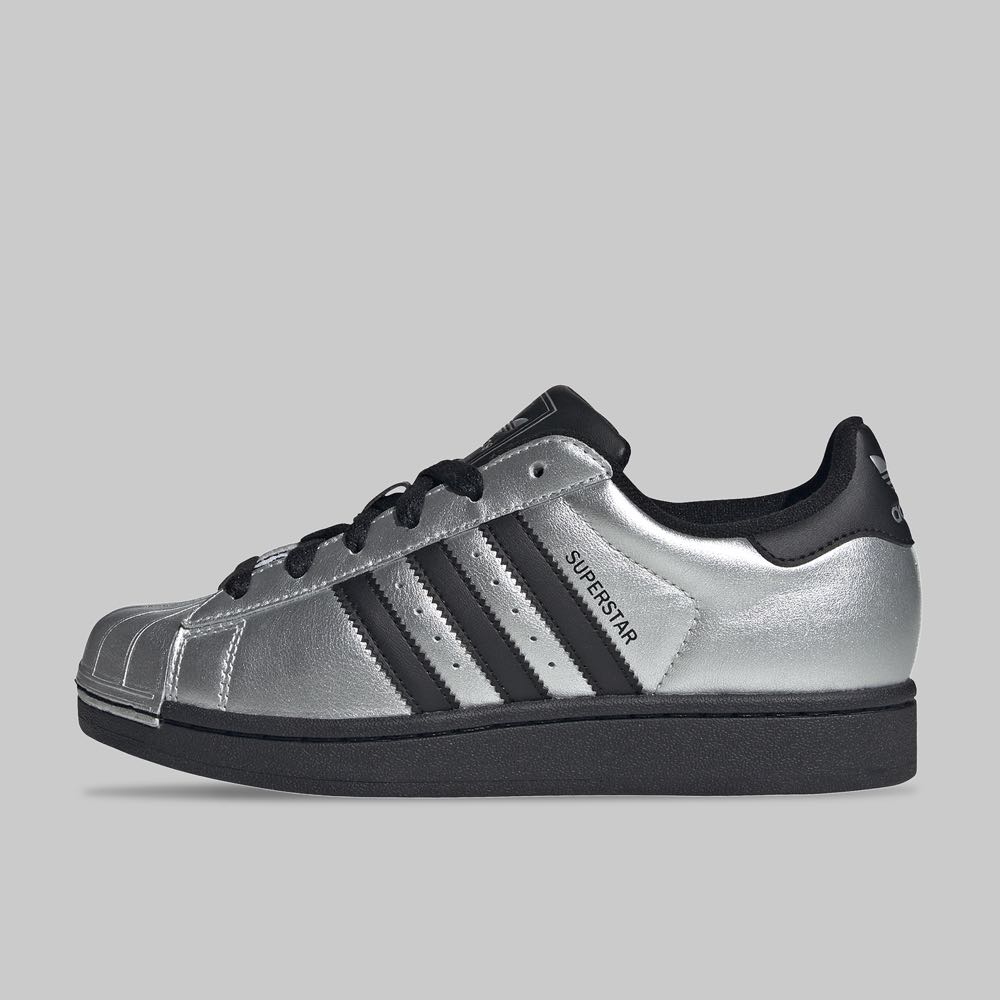 Tenis adidas Superstar II Mujer Color Plata/Negro