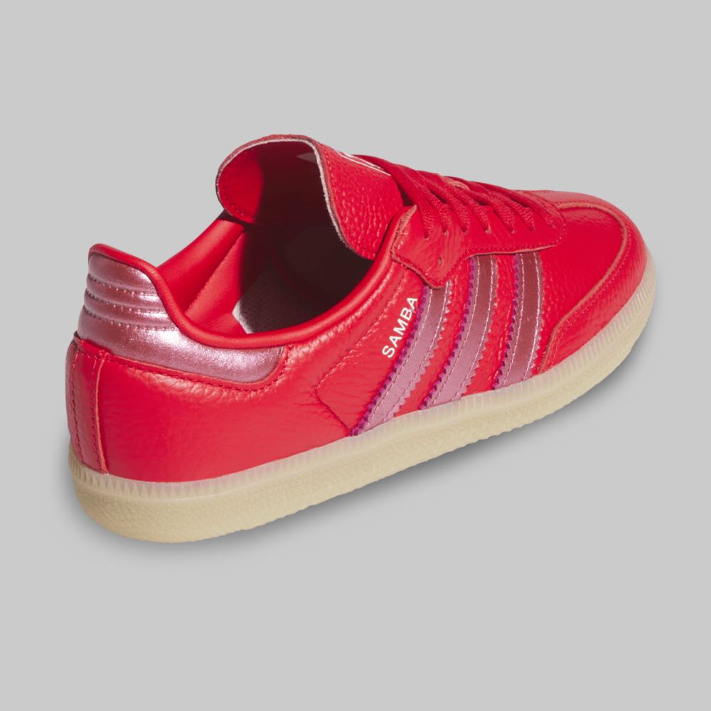 Tenis adidas Samba OG Joven Color Rojo/Rosa