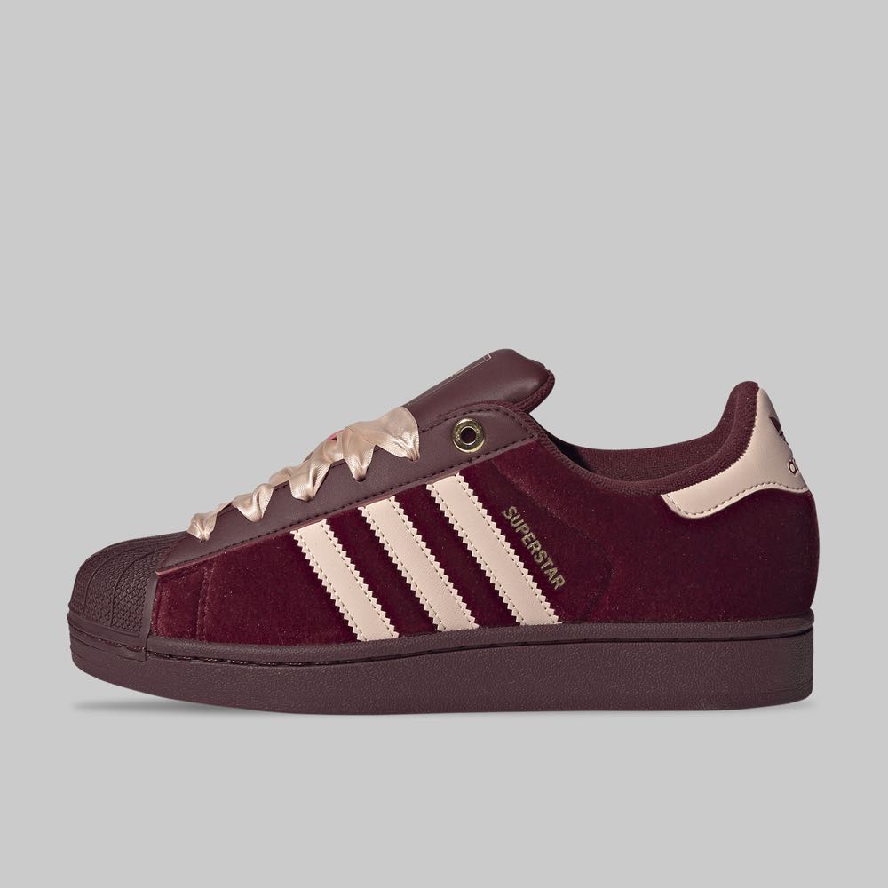 Tenis adidas Superstar II Mujer Color Tinto/Rosa