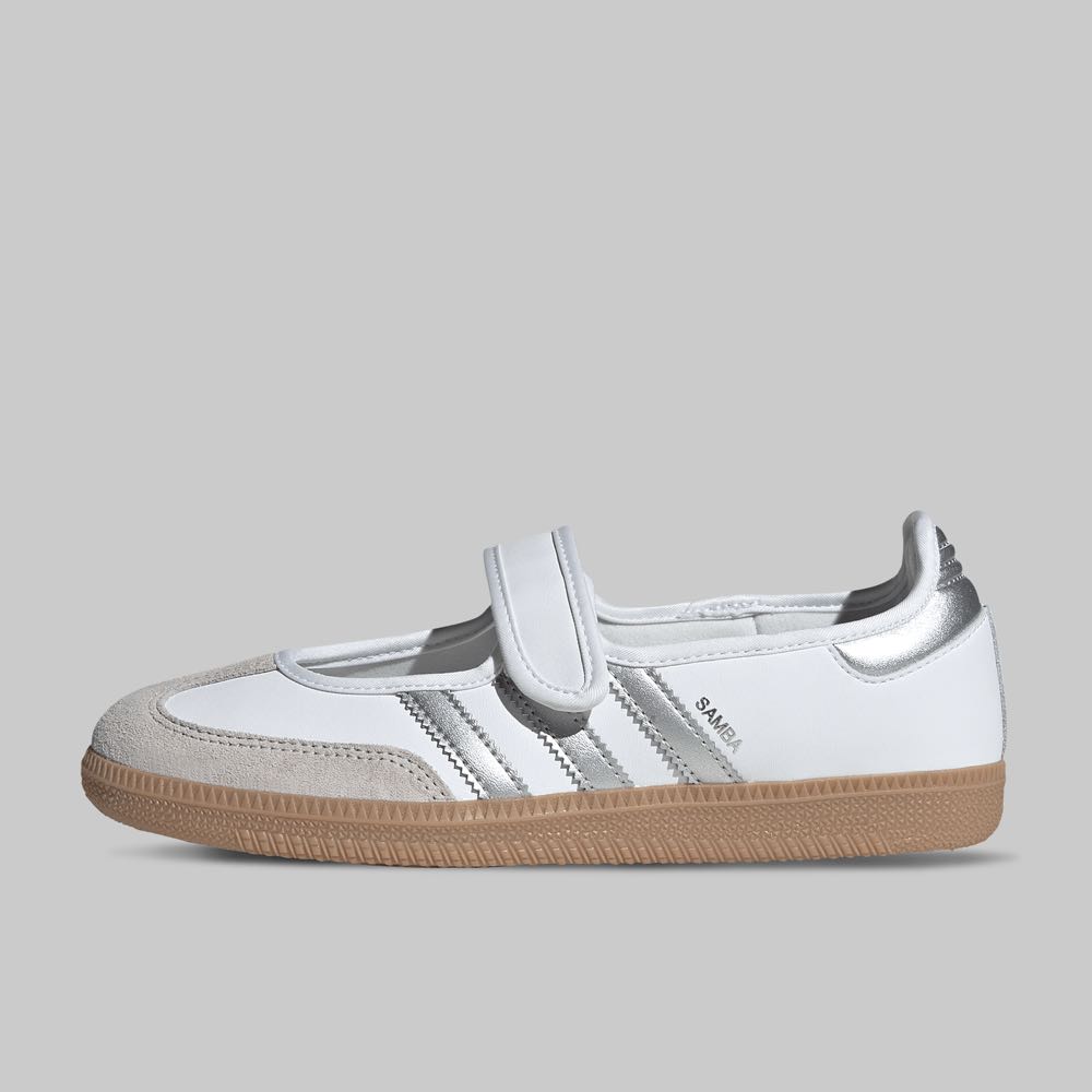 Tenis adidas Samba Jane Mujer Color Blanco/Plata