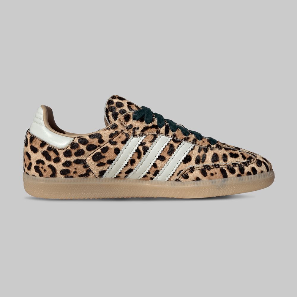 Tenis adidas Samba OG Animal Print Mujer Color Cafe/Negro