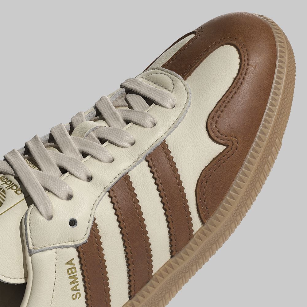Tenis adidas Samba OG Mujer Color Blanco/Cafe