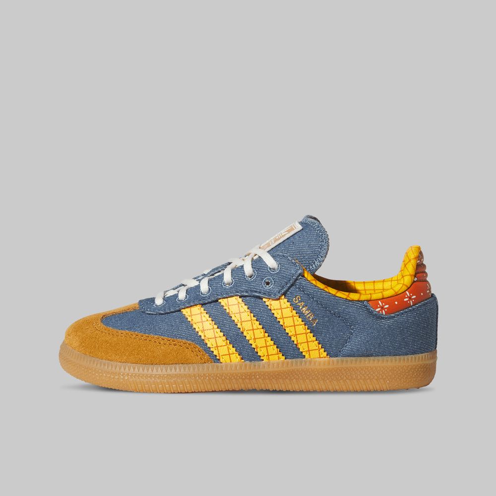 Tenis adidas Samba OG x Pixar Toy Story Woody Nino