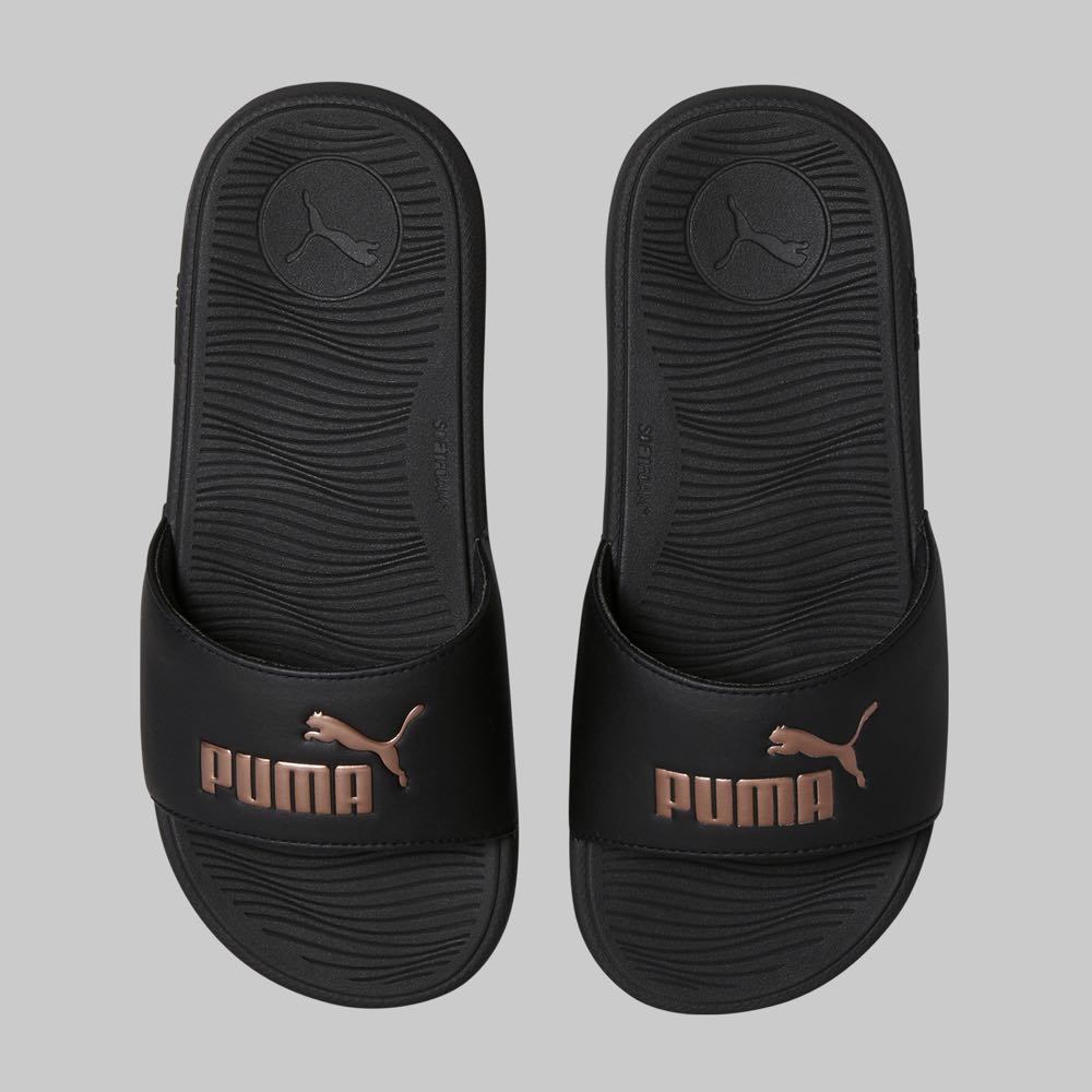 Sandalias Puma Cool Cat Mujer Color Negro/Dorado