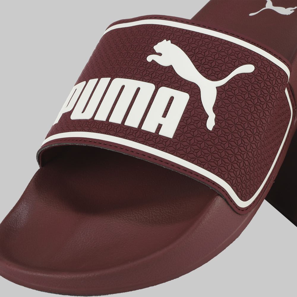 Sandalias Puma Leadcat Hombre Color Tinto/Blanco