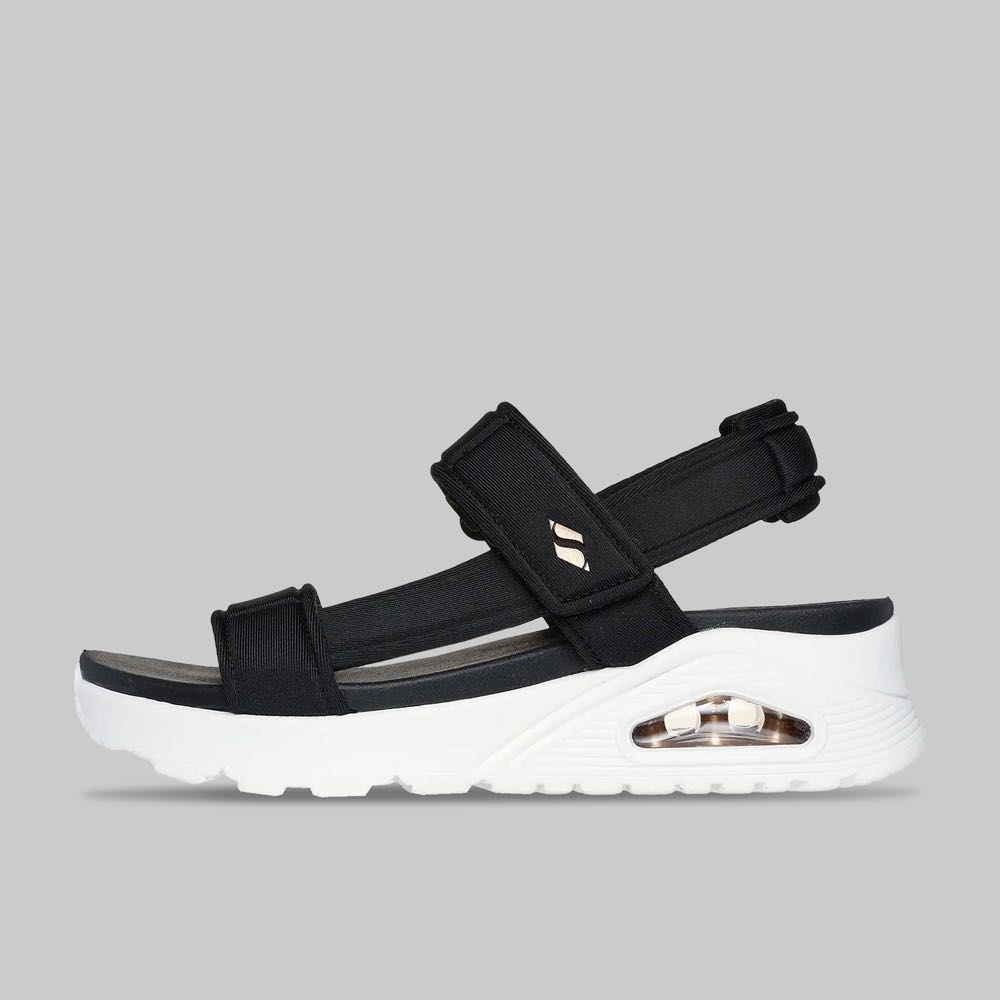 Sandalias Skechers Uno Summer Stand2 Mujer Color Negro/Negro