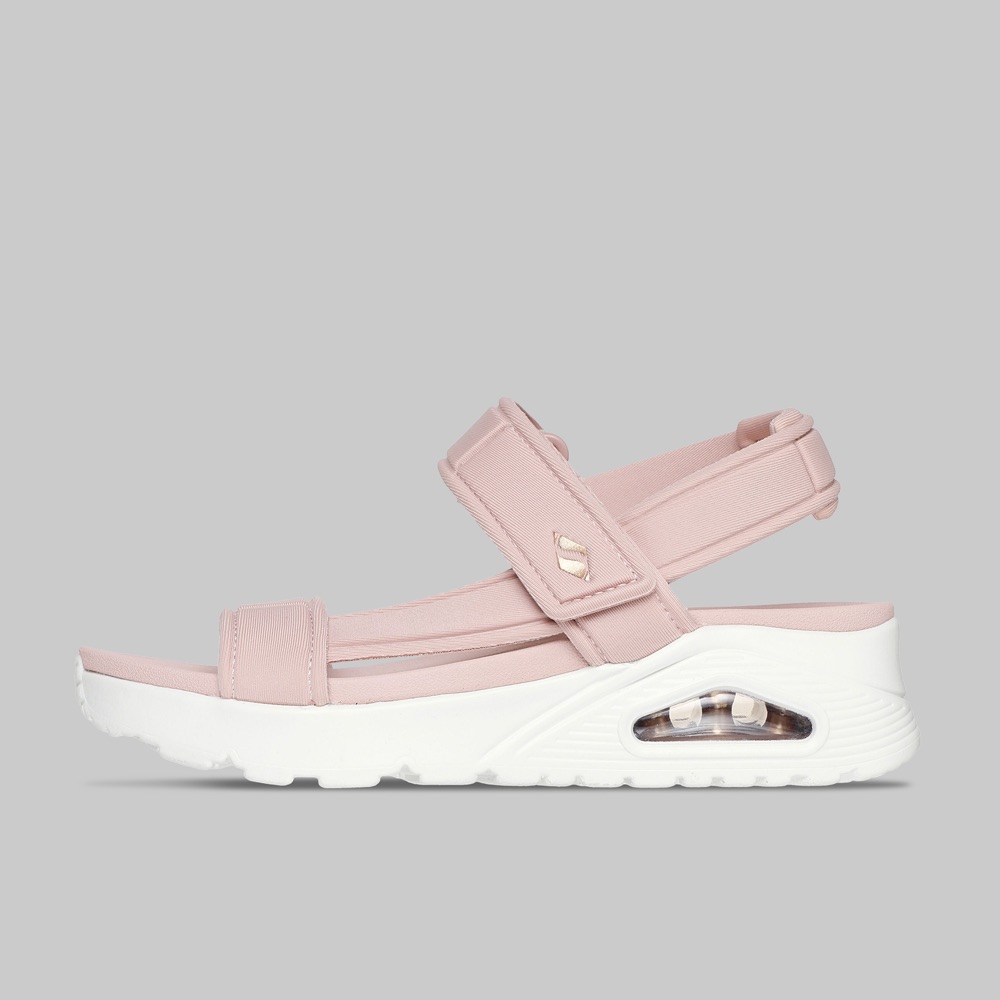 Sandalias Skechers Uno Summer Stand2 Mujer Color Rosa/Blanco