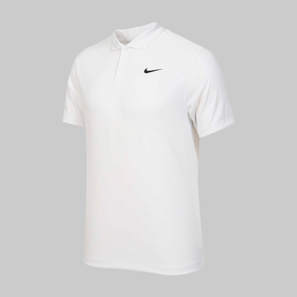 Polo Nike Court Dri-FIT Hombre Color Blanco/Blanco