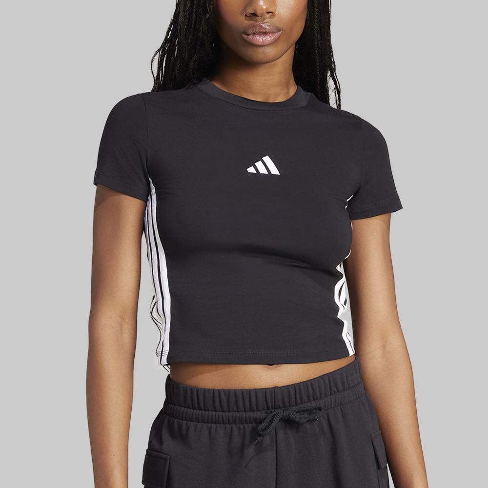 Playera adidas Essentials 3 Franjas Mujer