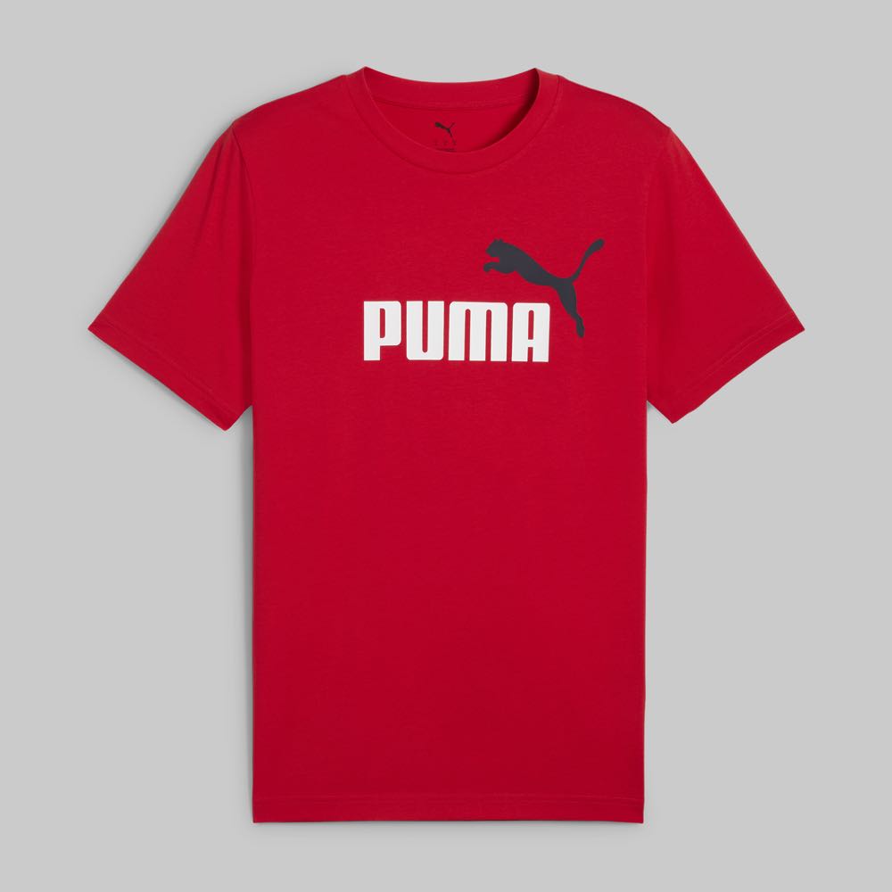 Playera Puma ESS Hombre Color Rojo/Blanco