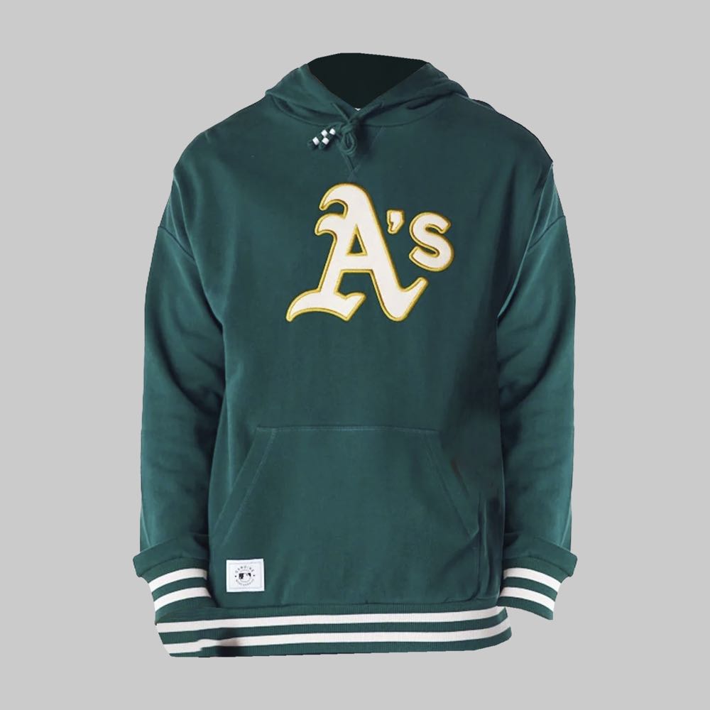 Hoodie New Era Oakland Athletics MLB Hombre Color Verde/Verde