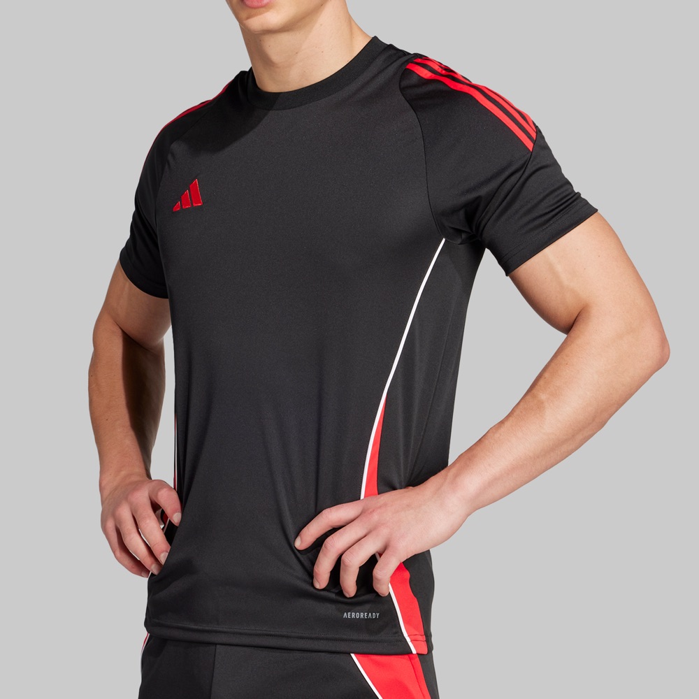 Playera adidas Tiro 24 Hombre Color Negro/Rojo