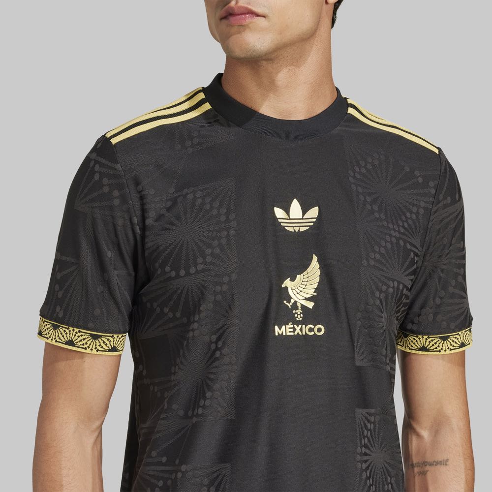 Jersey adidas Mexico Copa Oro 2025 Originals Color Negro