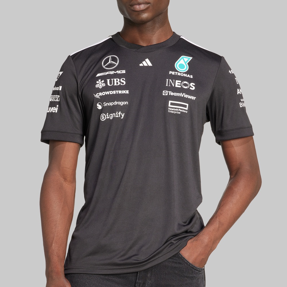 Playera adidas Mercedes Motorsport Hombre Color Negro/Verde