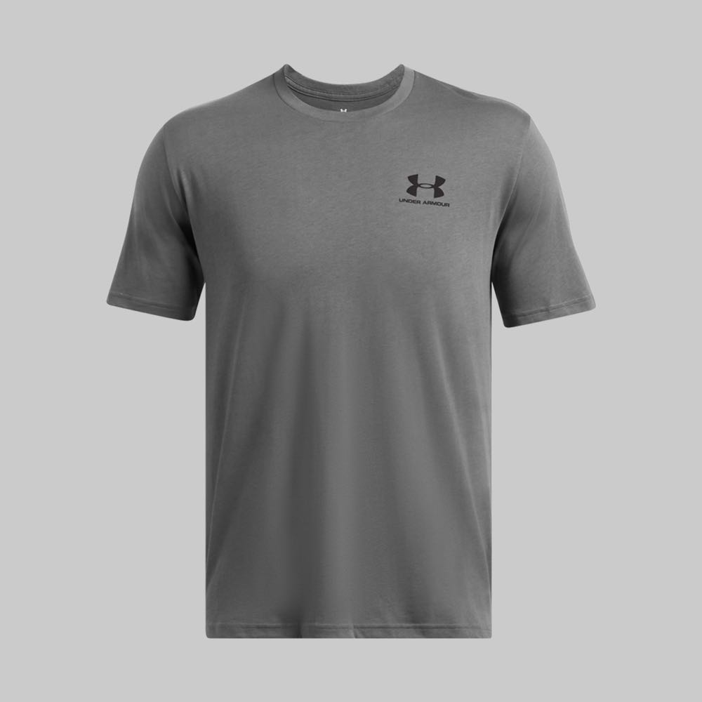 Playera Under Armour Left Chest Logo Hombre Color Gris/Gris