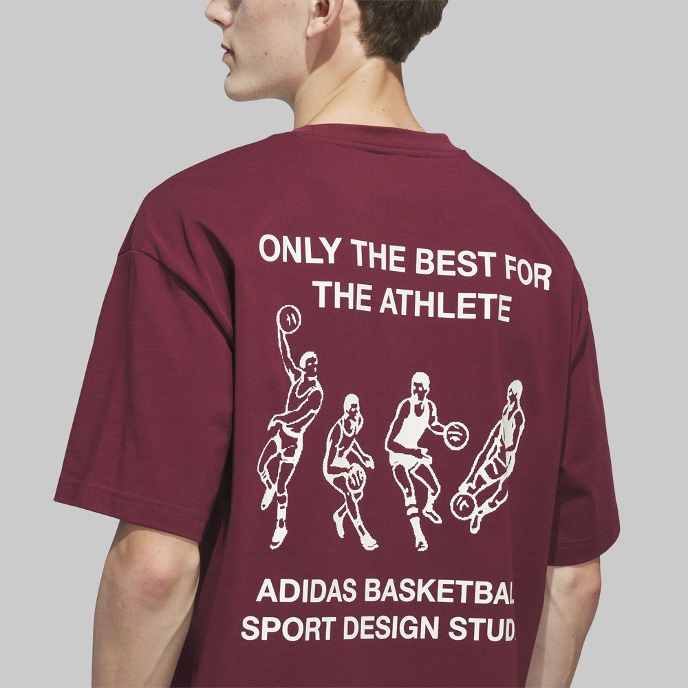 Playera adidas Sport Design Studio Hombre Color Rojo/Rojo