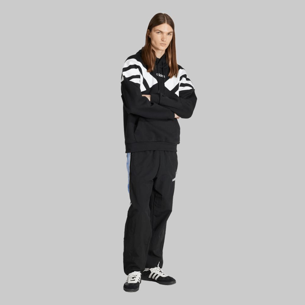 Hoodie adidas Archive Cut Line Hombre Color Negro/Blanco