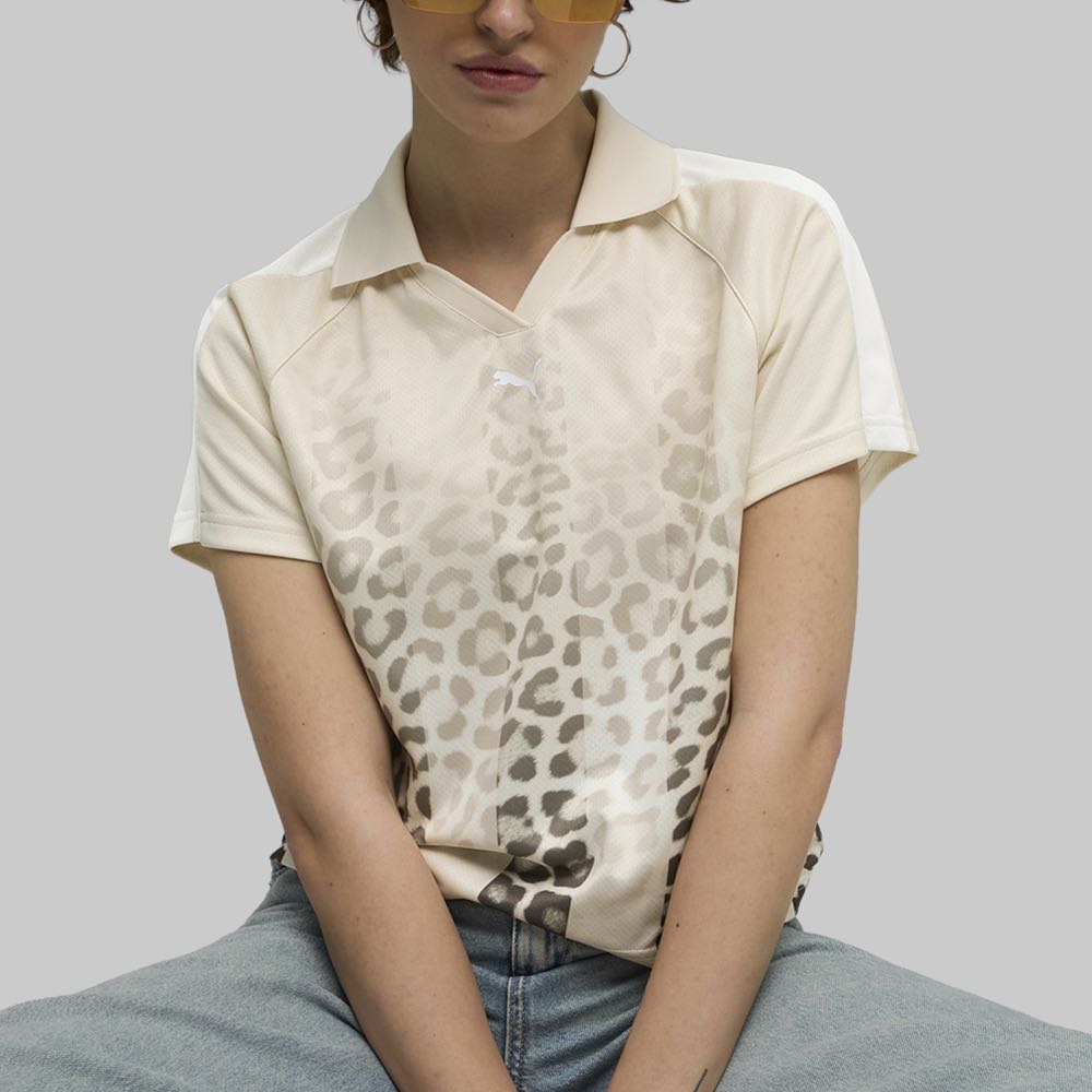 Polo Puma Leopardo Animal Print Mujer