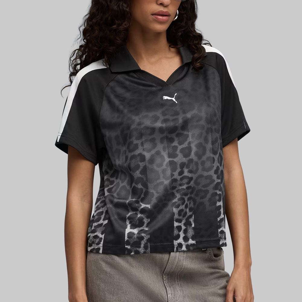 Playera Puma T7 Animal Print Mujer