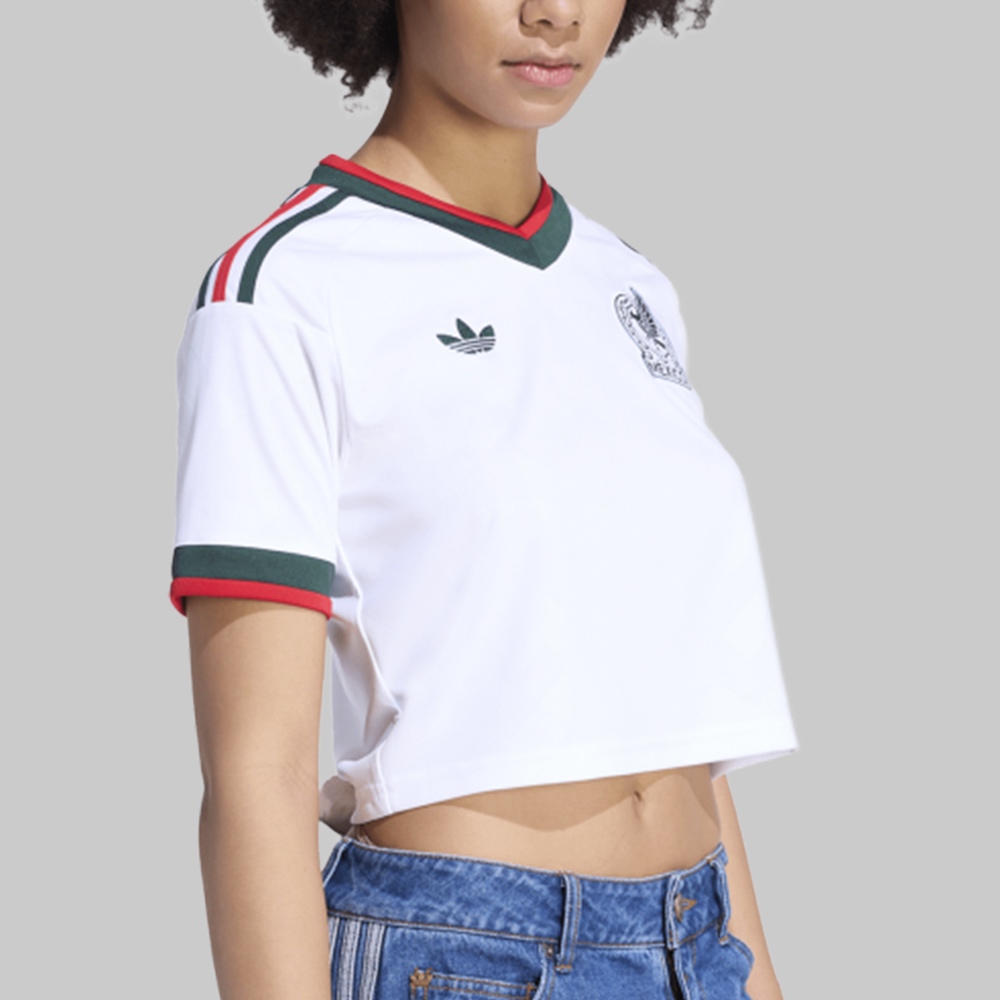 Jersey adidas México Away Mundial 2026 Crop Mujer