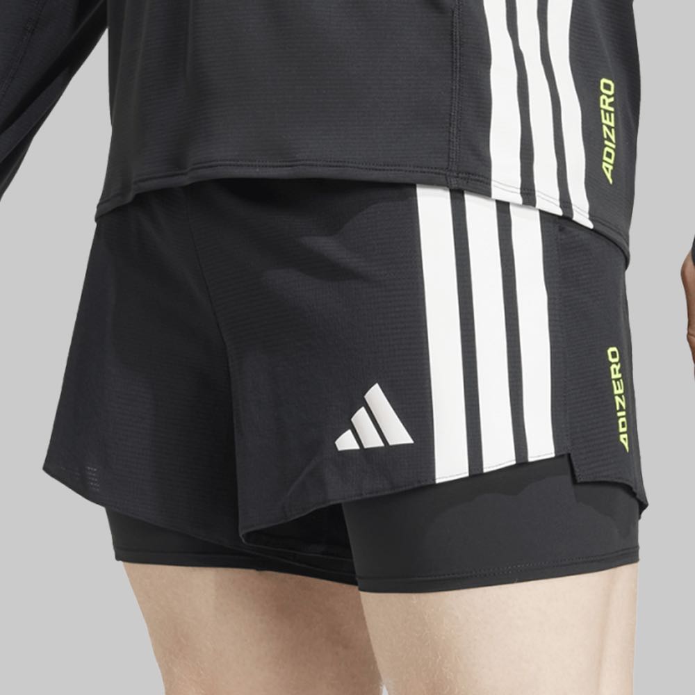 Short adidas Adizero 2 In 1 Hombre