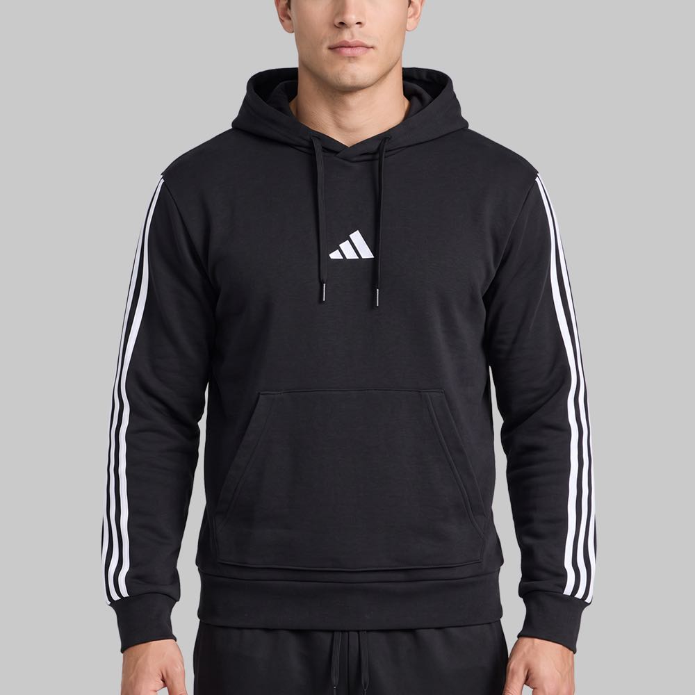 Hoodie adidas Essentials 3 Tiras Felpa Francesa Hombre