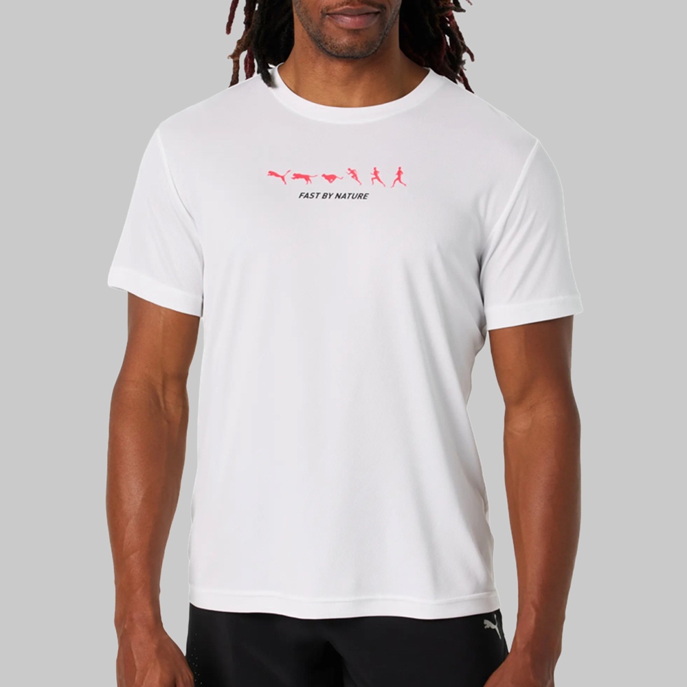 Playera Puma Run Slogan Hombre