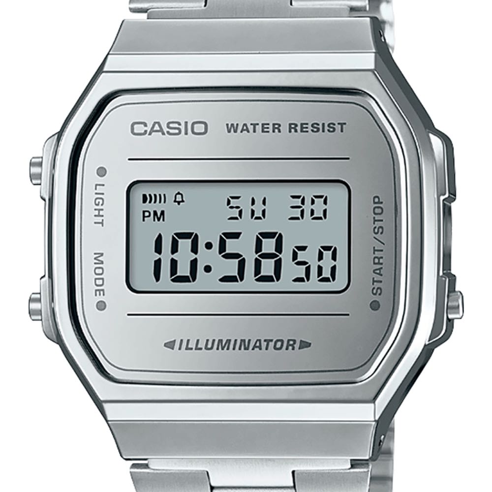 Casio A168 Casio Clasico Plateado Reloj Casio Vintage A168WEM