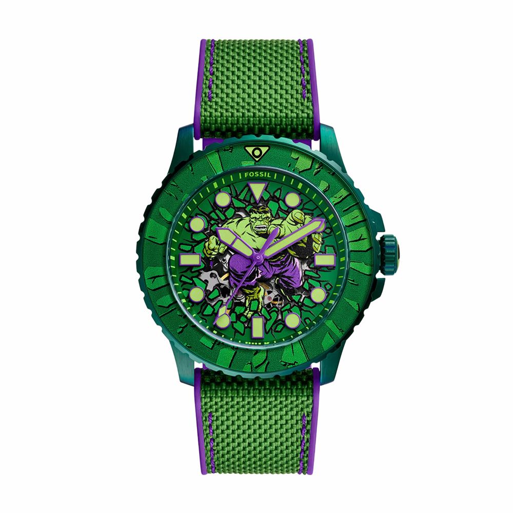 Reloj Fossil x Marvel El Increible Hulk
