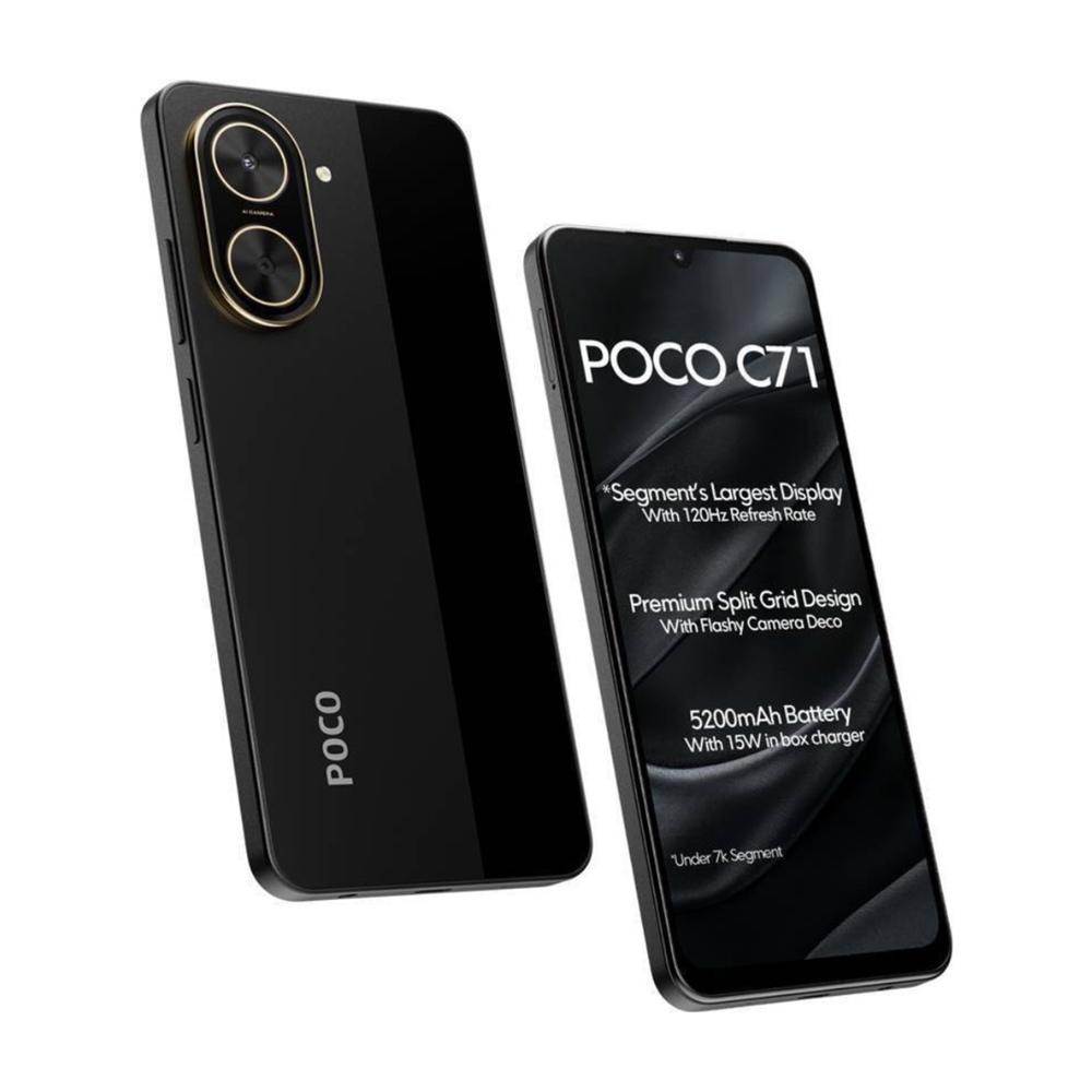Celular Xiaomi Poco C71 4/128 GB Color Negro/Negro